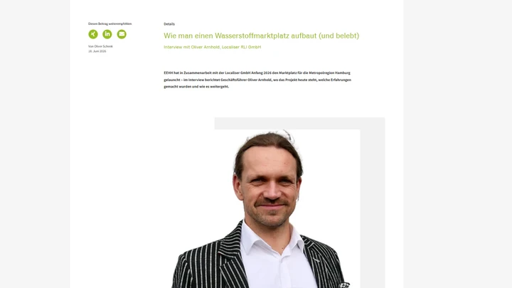 The interview with Oliver Arnhold on the EEHH website