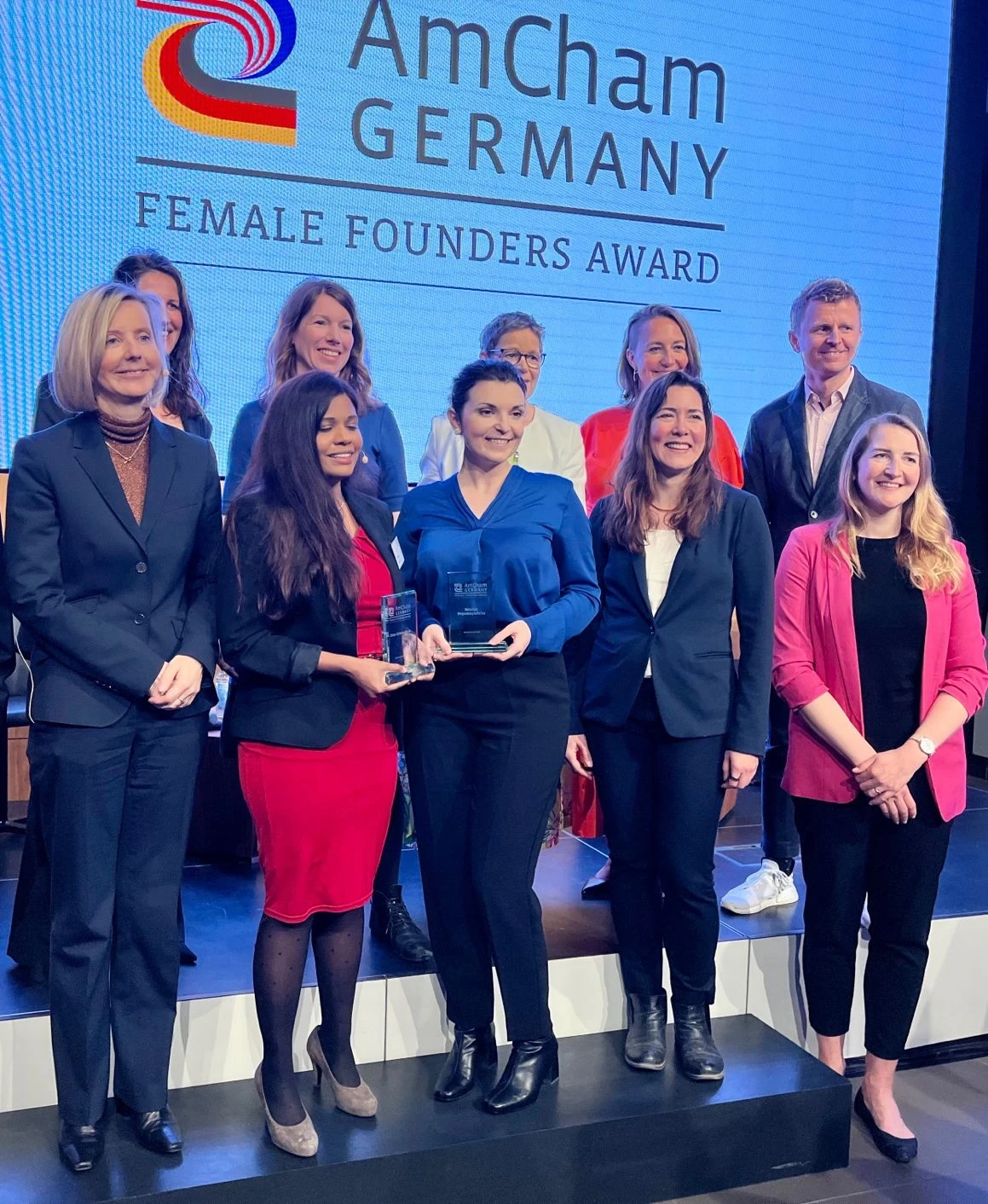 Group photo at AmCham Germany's Female Founders Award