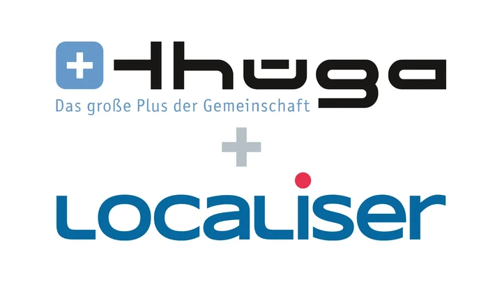Thüga and Localiser logos